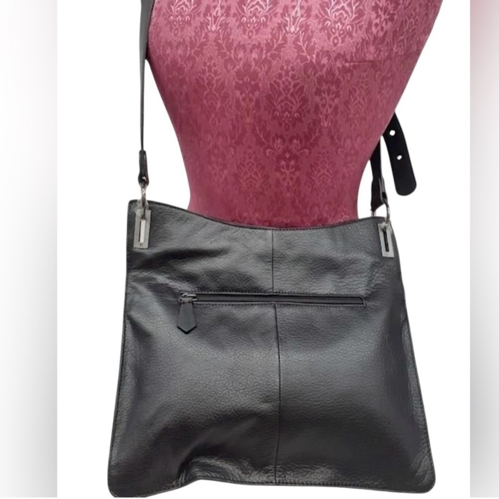 Luxurious Pebble Leather Black RACHEL Rachel Roy Shoulder, Crossbody Bag NW - Picture 12 of 12